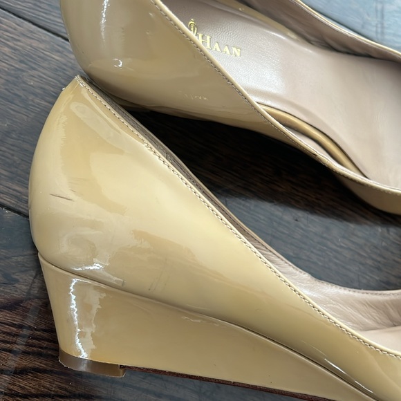 Cole Haan Nike Air Talia Beige Wedge 6.5/7 - Picture 9 of 10